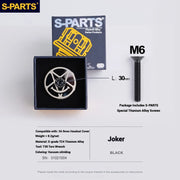 S-PARTS Titanium OD2 34.9mm Laser Headset Cap | CNC Machined | Multiple Designs - Detail 8