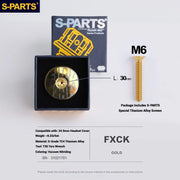 S-PARTS Titanium OD2 34.9mm Laser Headset Cap | CNC Machined | Multiple Designs - Detail 18