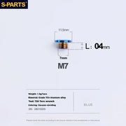 S-PARTS Titanium Oil Port Screw Shimano / SRAM / TRP Brake & Shifter Levers Specifically for Shimano Road Shift Levers 1pcs