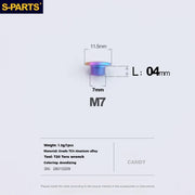 S-PARTS Titanium Oil Port Screw Shimano / SRAM / TRP Brake & Shifter Levers Specifically for Shimano Road Shift Levers 1pcs