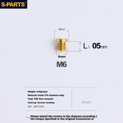 S-PARTS Titanium Oil Port Screws Shimano SRAM TRP Specifically for TRP Mountain Brake Levers 1pcs Gold