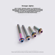 S-PARTS Titanium Road Disc Brake Adapter Mount Bolt Shimano R9270/R8150/R7170 & SRAM RED/FORCE/Rival