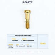 S-PARTS Titanium Screws to fit SRM PM9 Titanium Crank Covers for drive and non-drive sides.