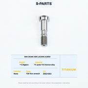 S-PARTS Titanium Screws to fit SRM PM9 Titanium Crank Covers for drive and non-drive sides.