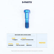 S-PARTS Titanium Screws to fit SRM PM9 Titanium Crank Covers for drive and non-drive sides.
