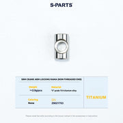 S-PARTS Titanium Screws to fit SRM PM9 Titanium Crank Covers for drive and non-drive sides.