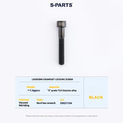 S-PARTS Titanium Screws to fit SRM PM9 Titanium Crank Covers for drive and non-drive sides.
