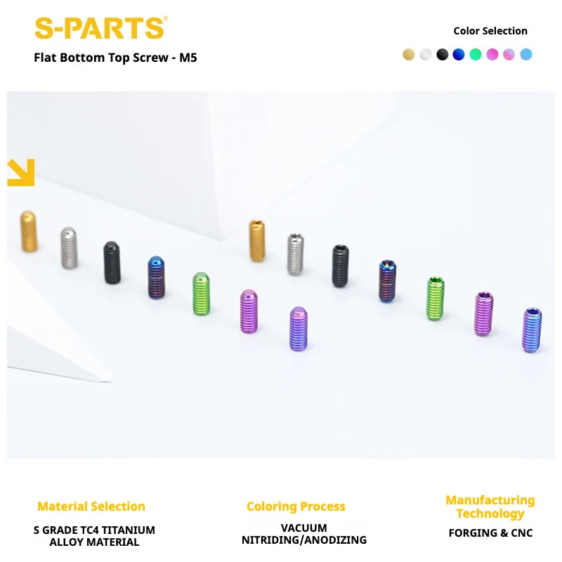 S-PARTS Titanium Set Screw M5×12