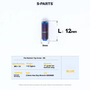 S-PARTS Titanium Set Screw M5×12
