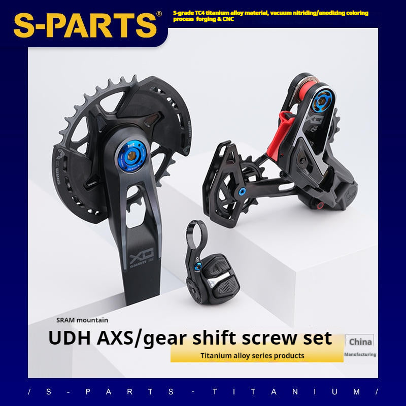 S-PARTS Titanium Shift Drive Screw Set for SRAM MTB XX / X0 UDH AXS