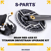 S-PARTS Titanium Drivetrain Hardware for SRAM RED AXS E1 Compatible