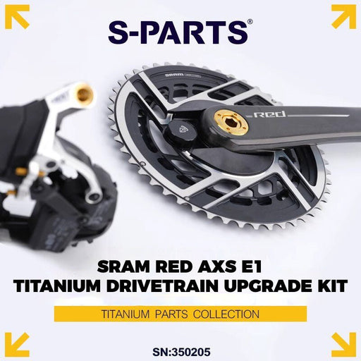 S-PARTS Titanium Drivetrain Hardware for SRAM RED AXS E1 Compatible