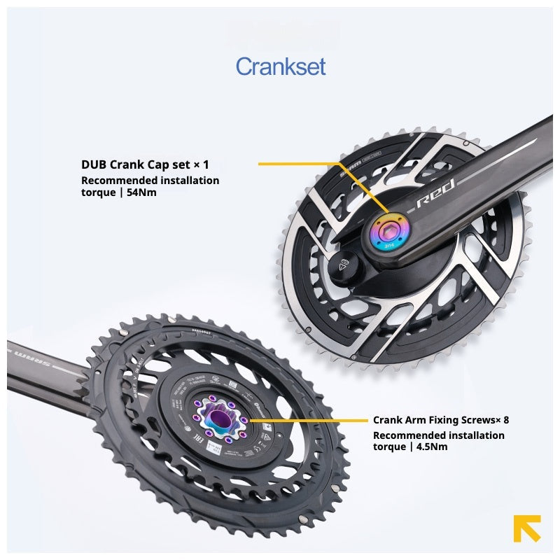 S-PARTS Titanium Drivetrain Hardware for SRAM RED AXS E1 Compatible