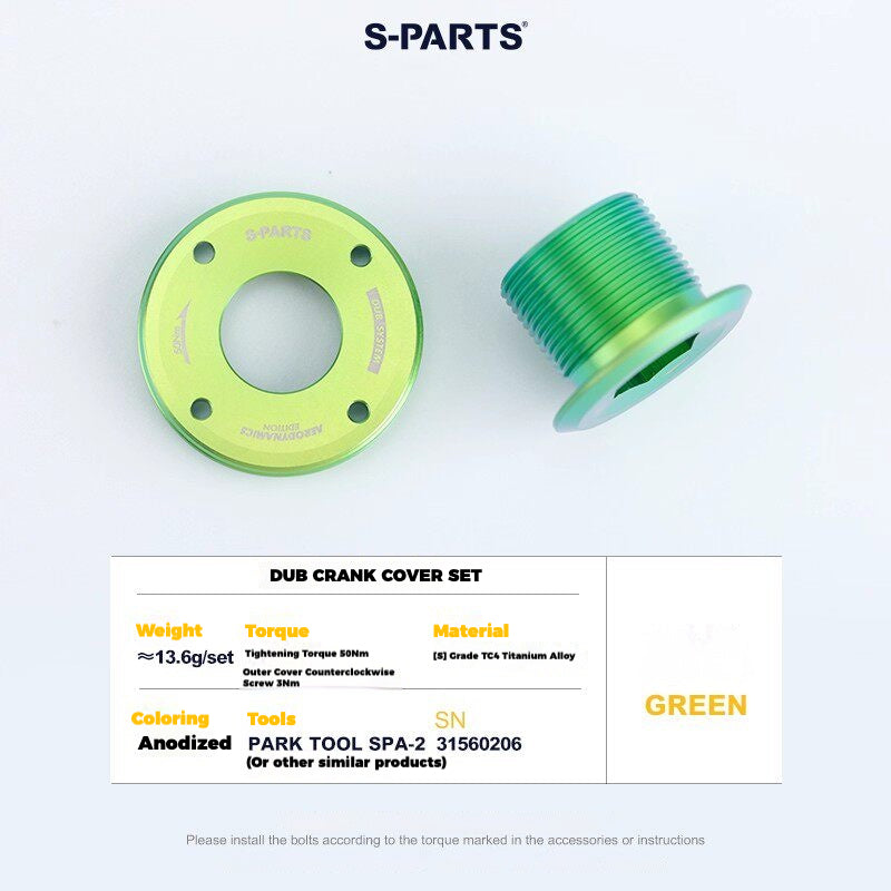 S-PARTS Titanium Drivetrain Hardware for SRAM RED AXS E1 Compatible
