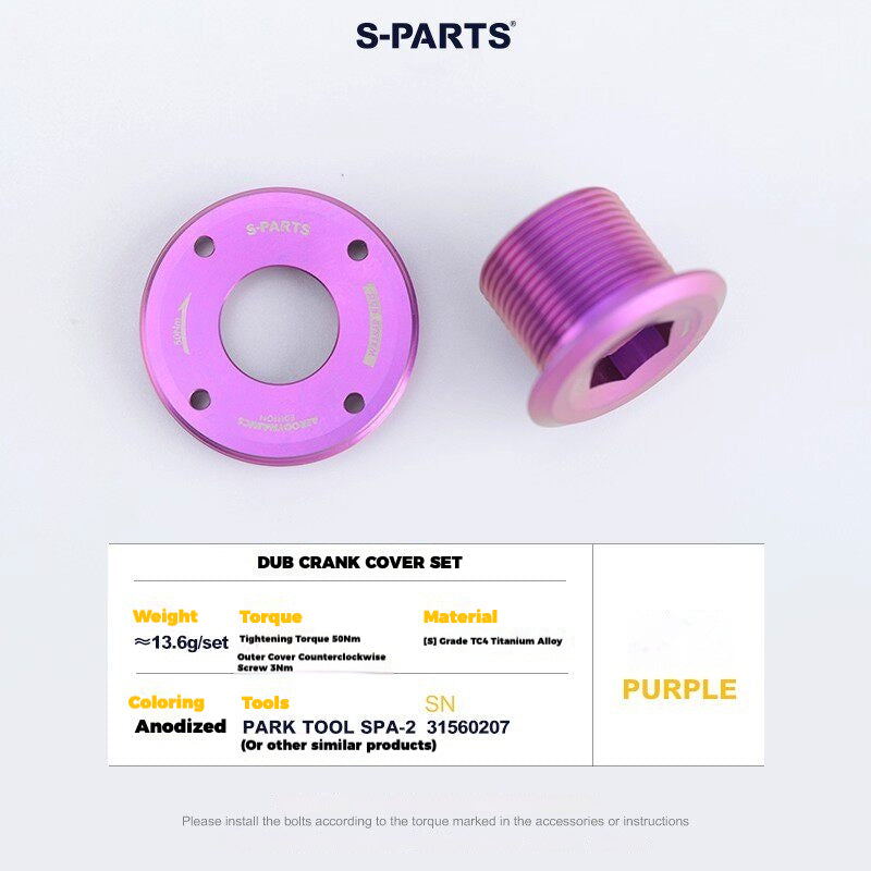 S-PARTS Titanium Drivetrain Hardware for SRAM RED AXS E1 Compatible