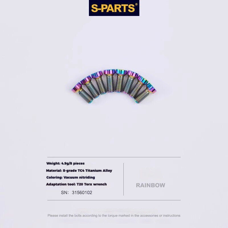 S-PARTS Titanium Drivetrain Hardware for SRAM RED AXS E1 Compatible