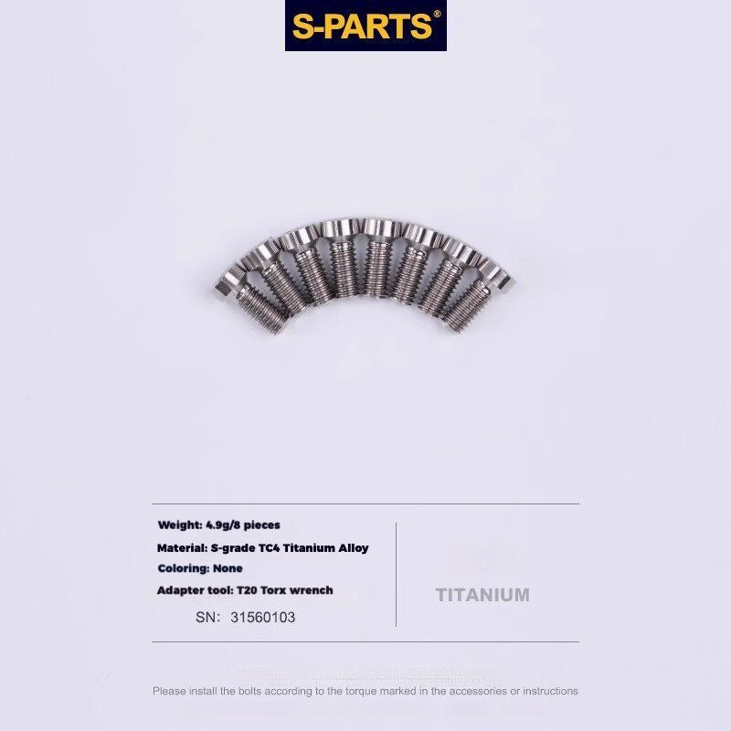 S-PARTS Titanium Drivetrain Hardware for SRAM RED AXS E1 Compatible