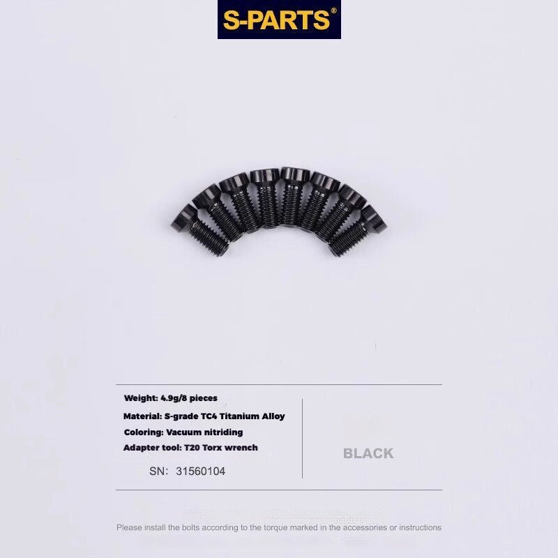 S-PARTS Titanium Drivetrain Hardware for SRAM RED AXS E1 Compatible