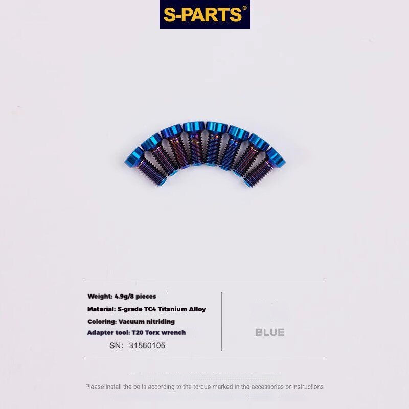 S-PARTS Titanium Drivetrain Hardware for SRAM RED AXS E1 Compatible