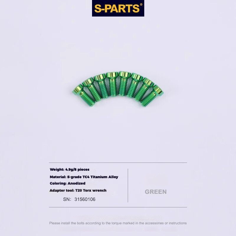 S-PARTS Titanium Drivetrain Hardware for SRAM RED AXS E1 Compatible