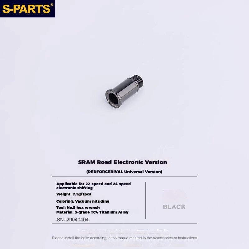 S-PARTS Titanium Drivetrain Hardware for SRAM RED AXS E1 Compatible