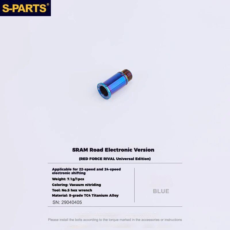 S-PARTS Titanium Drivetrain Hardware for SRAM RED AXS E1 Compatible