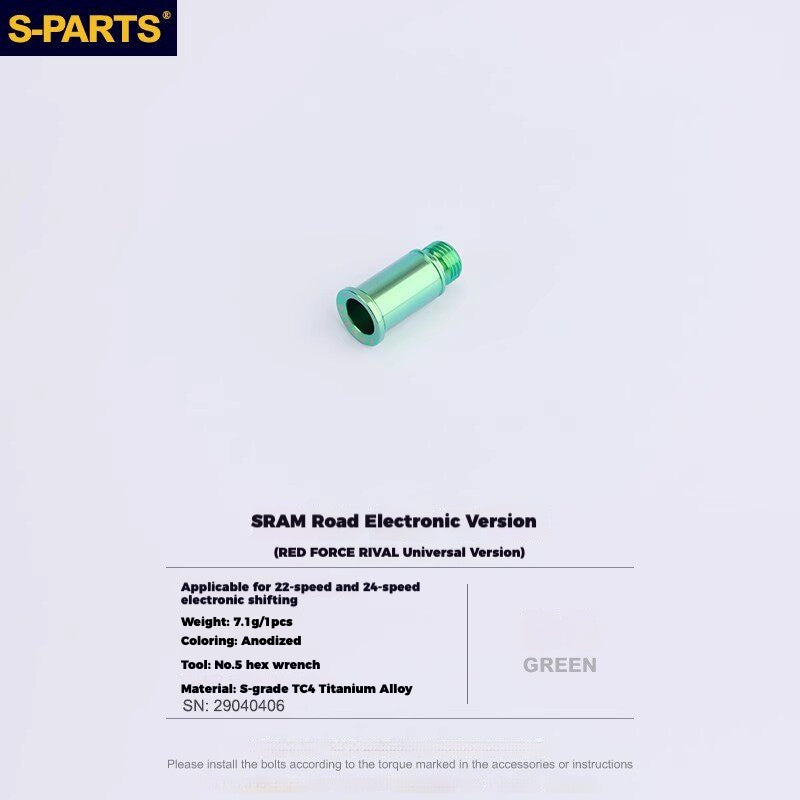 S-PARTS Titanium Drivetrain Hardware for SRAM RED AXS E1 Compatible