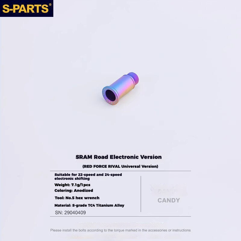 S-PARTS Titanium Drivetrain Hardware for SRAM RED AXS E1 Compatible