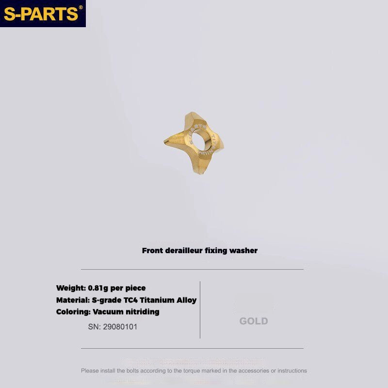 S-PARTS Titanium Drivetrain Hardware for SRAM RED AXS E1 Compatible
