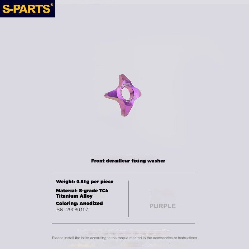S-PARTS Titanium Drivetrain Hardware for SRAM RED AXS E1 Compatible