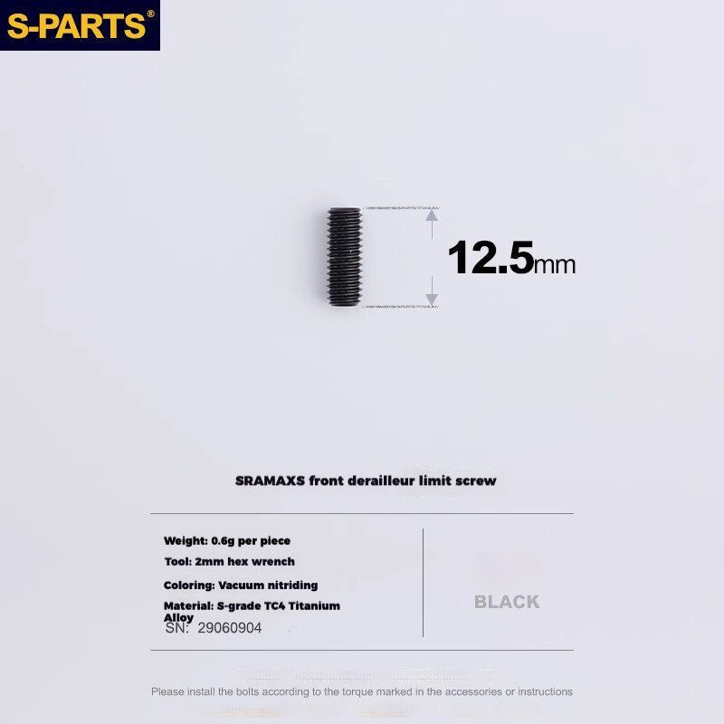 S-PARTS Titanium Drivetrain Hardware for SRAM RED AXS E1 Compatible