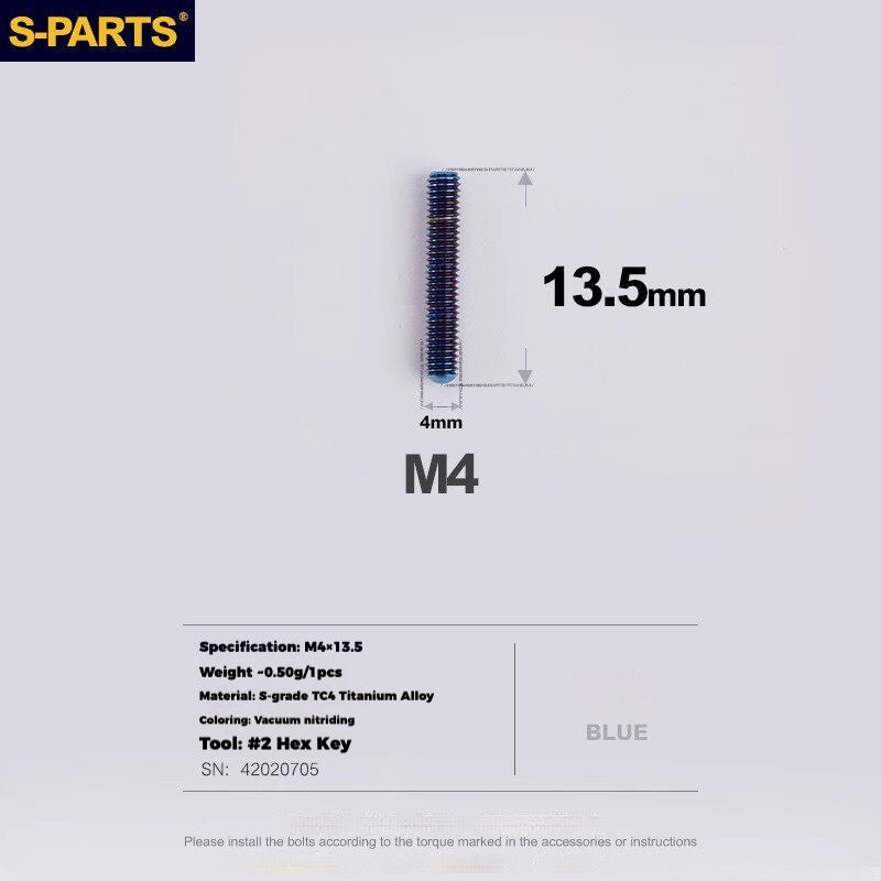 S-PARTS Titanium Drivetrain Hardware for SRAM RED AXS E1 Compatible