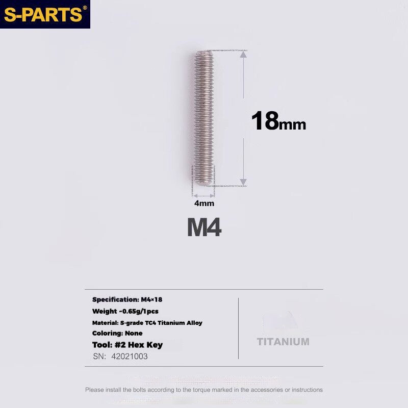 S-PARTS Titanium Drivetrain Hardware for SRAM RED AXS E1 Compatible