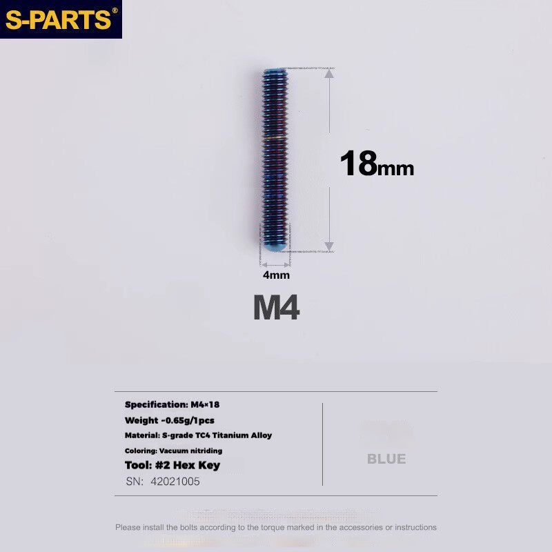 S-PARTS Titanium Drivetrain Hardware for SRAM RED AXS E1 Compatible