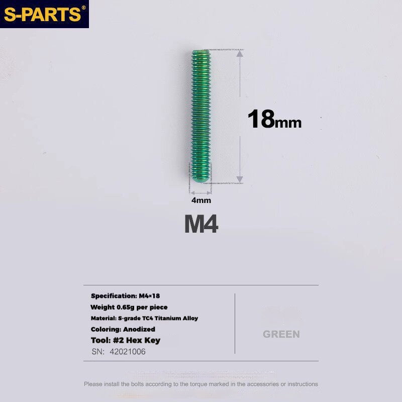S-PARTS Titanium Drivetrain Hardware for SRAM RED AXS E1 Compatible