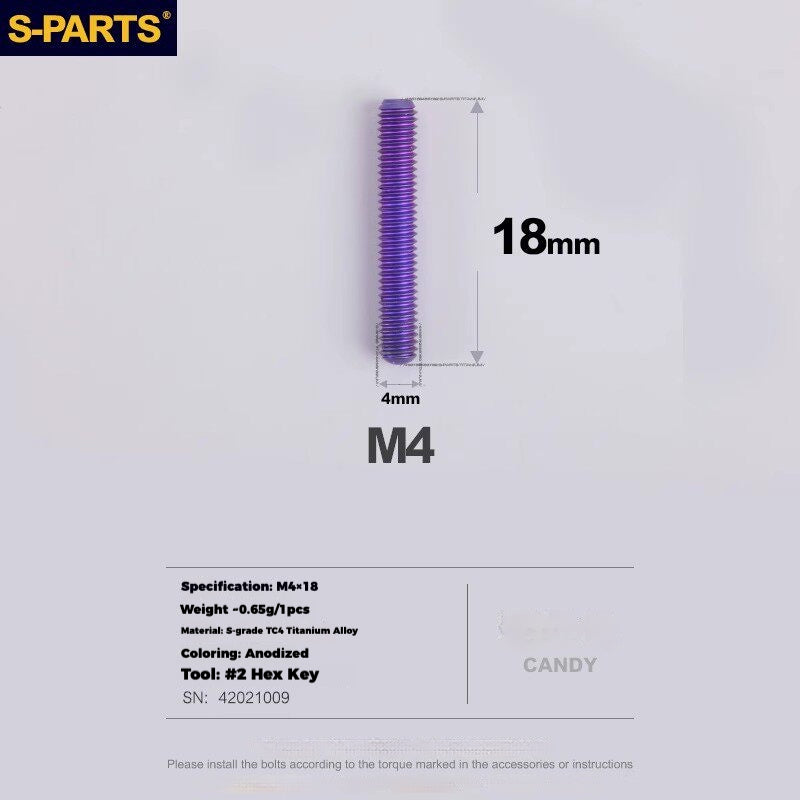 S-PARTS Titanium Drivetrain Hardware for SRAM RED AXS E1 Compatible