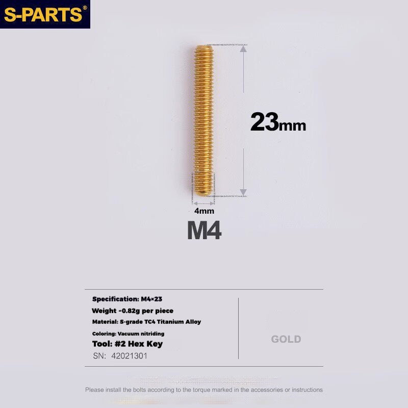 S-PARTS Titanium Drivetrain Hardware for SRAM RED AXS E1 Compatible