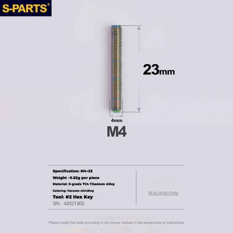 S-PARTS Titanium Drivetrain Hardware for SRAM RED AXS E1 Compatible