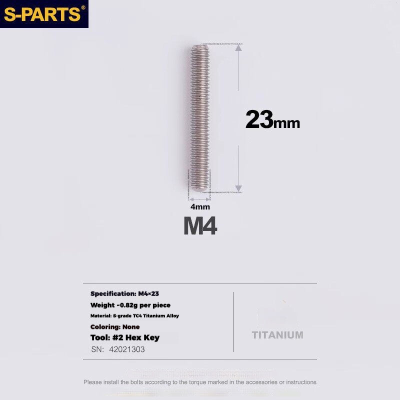 S-PARTS Titanium Drivetrain Hardware for SRAM RED AXS E1 Compatible