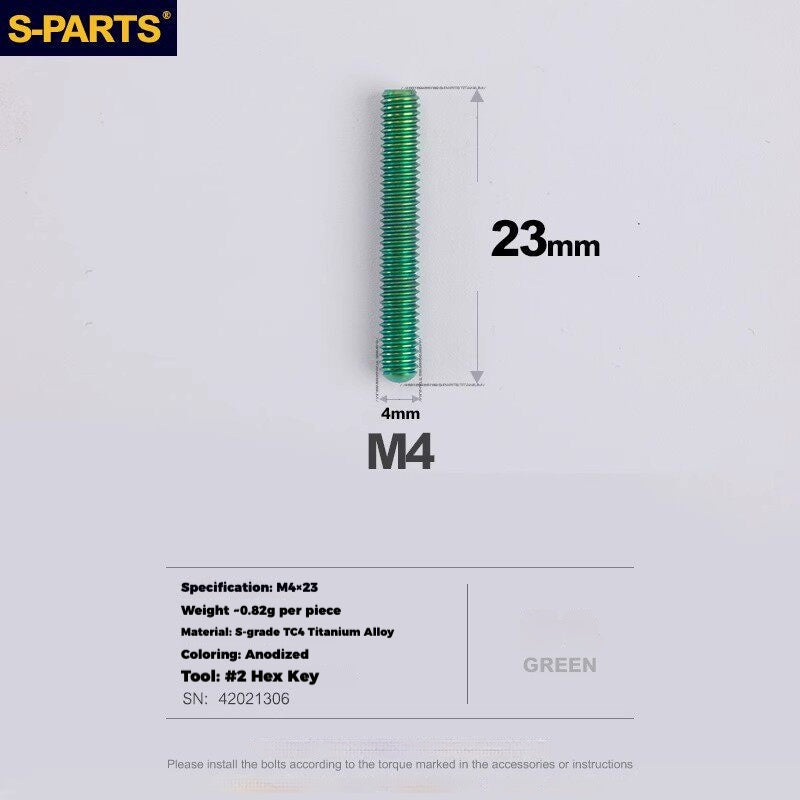 S-PARTS Titanium Drivetrain Hardware for SRAM RED AXS E1 Compatible