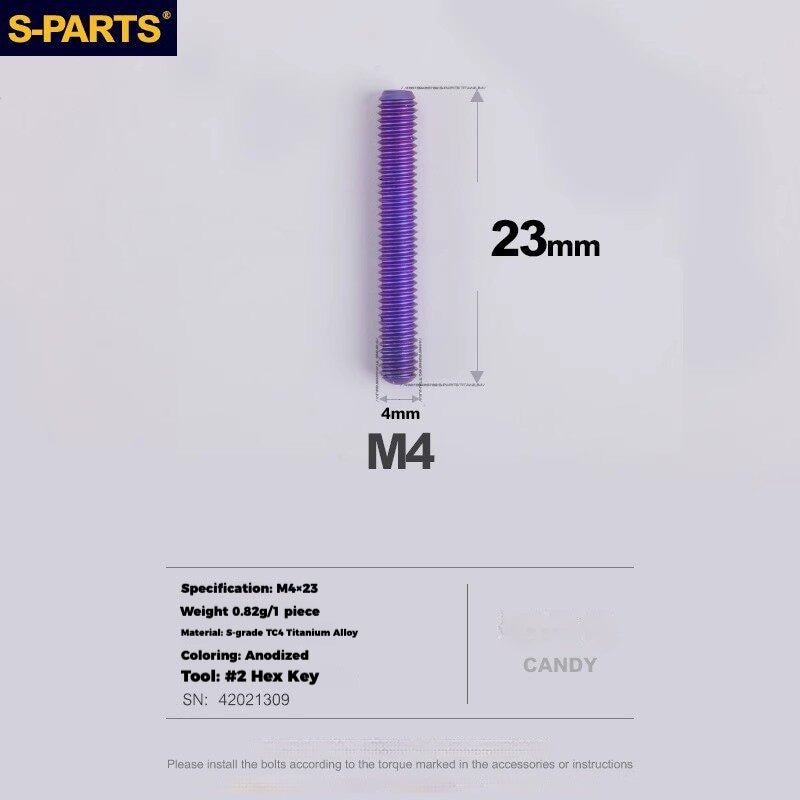 S-PARTS Titanium Drivetrain Hardware for SRAM RED AXS E1 Compatible