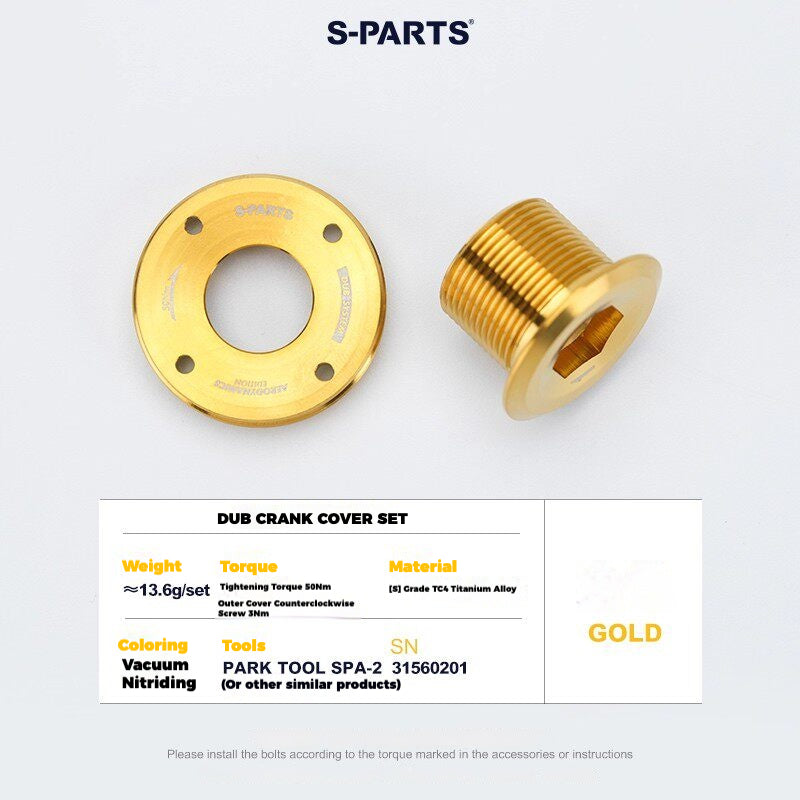 S-PARTS Titanium Drivetrain Hardware for SRAM RED AXS E1 Compatible