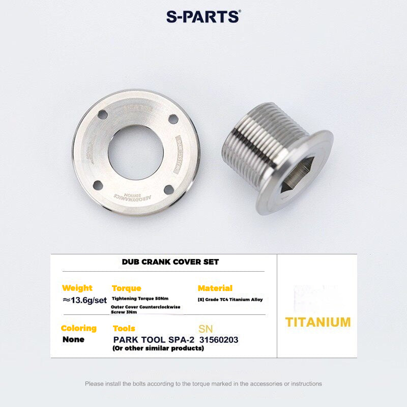 S-PARTS Titanium Drivetrain Hardware for SRAM RED AXS E1 Compatible