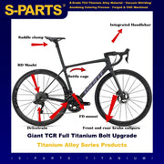 S-PARTS Titanium Bolt Upgrade Kit for Giant TCR Advanced SL | Full Bike Kit + Shimano Brake / Shift Kits R9270 + R8170