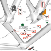 S-PARTS Titanium Upgrade Kit for Trek Madone SL / SLR Gen 8 | RCS Pro / RCS Race Headset | Shimano Dura-Ace / SRAM RED AXS / R9270 R9250 Di2 / Force Project BLACK LTD / SD Worx - Detail 11