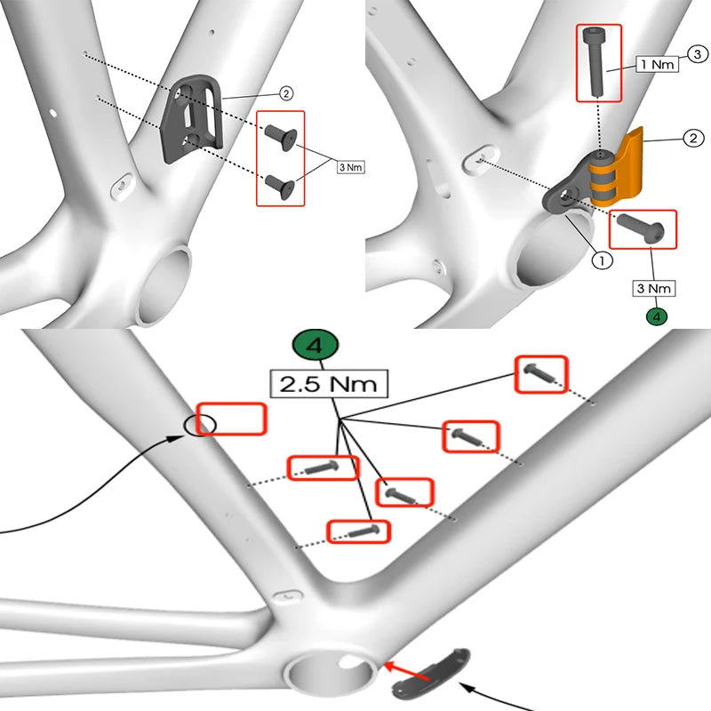 S-PARTS Titanium Upgrade Kit for Trek Madone SL / SLR Gen 8 | RCS Pro / RCS Race Headset | Shimano Dura-Ace / SRAM RED AXS / R9270 R9250 Di2 / Force Project BLACK LTD / SD Worx - Detail 11