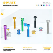 S-PARTS TITLE AP1 / CP1 Titanium Seatpost Bolt Kit