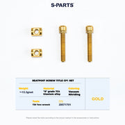 S-PARTS TITLE AP1 / CP1 Titanium Seatpost Bolt Kit Seatpost Bolt TITLE CP1