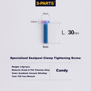 S-PARTS Trek M6 Titanium Seatpost Clamp Tightening Bolt — L33 / L35