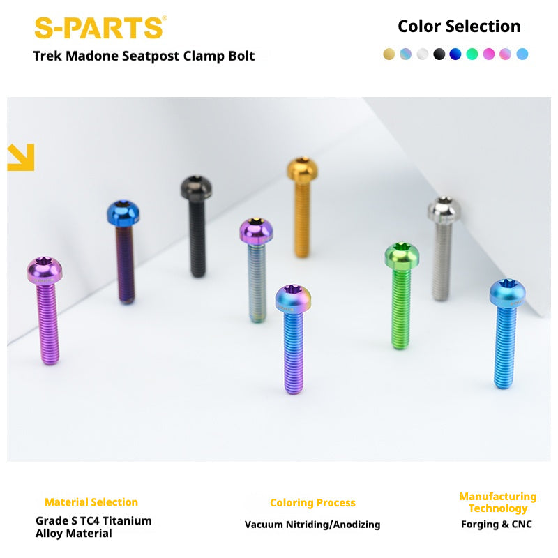 S-PARTS Trek Madone M5 Reverse-Thread Seatpost Clamp Screw — 1pc